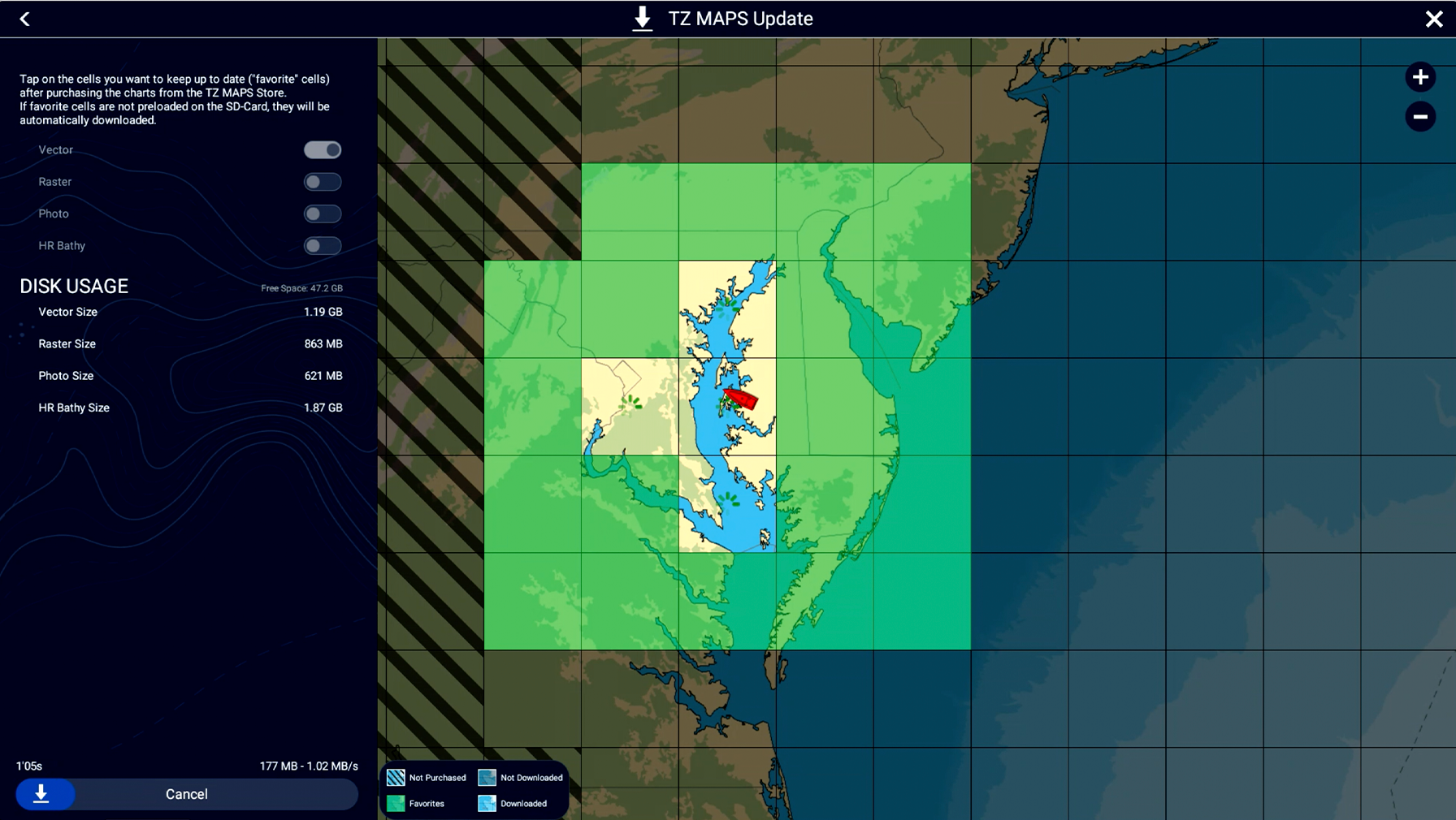 Actualizaciones automáticas TZ Maps